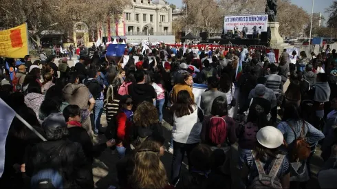 Imagen referencial del paro de profesores
