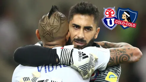 Johnny Herrera pone a Vidal en un altar en la previa del Superclásico.
