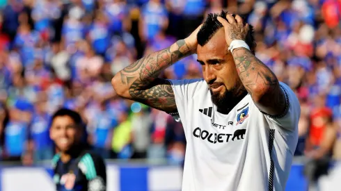 Vidal terminó molesto tras el empate ante la U por la programación.
