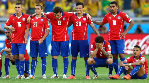 Chile en la infartante definición a penales ante Brasil en el Mundial 2014. ¡Pipe Gutiérrez entre ellos!
