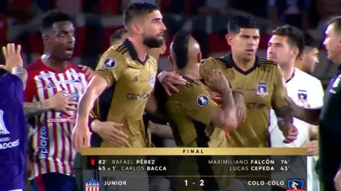 Junior terminó muy caliente contra Vidal en la Libertadores
