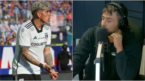 Jorge Valdivia se viste de consejero y le habla a Carlos Palacios.
