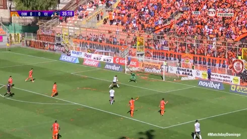 El polémico gol de Gil para Colo Colo ante Cobreloa.
