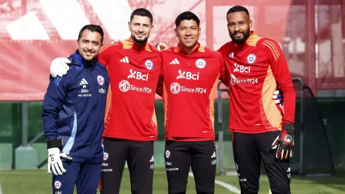 Arias, Cortés y Vigouroux en La Roja.
