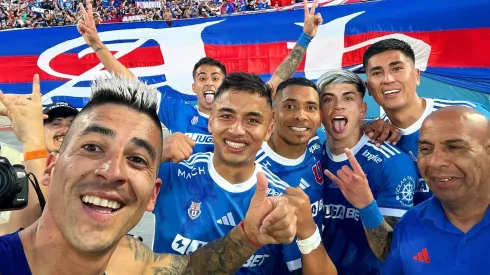 Leandro Fernández fue el protagonista de la selfie de la U.
