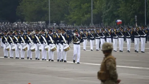 Santiago, 19 de septiembre de 2023.<br />
Se realiza la Parada Militar 2023 en la elipse del Parque O'Higgins.
