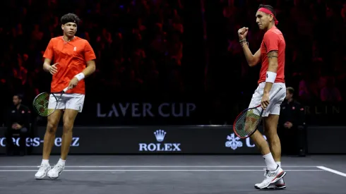 Alejandro Tabilo logró su primer triunfo en la Laver Cup junto al estadounidense Ben Shelton.
