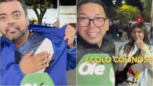 Hinchas de Colo Colo fueron a ver a Vélez.
