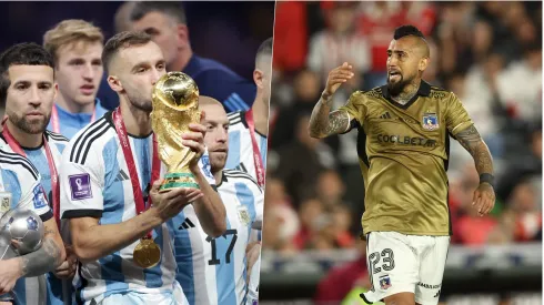 Arturo Vidal terminó caliente con Germán Pezzella
