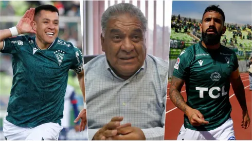 Carlos Muñoz y Ronnie Fernández unidos contra Reinaldo Sánchez en Wanderers.
