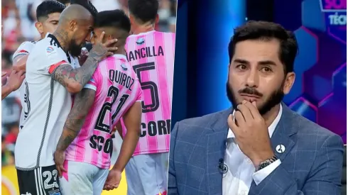 Johnny Herrera se fue en picada contra Vidal.

