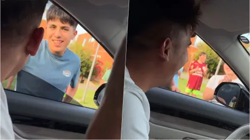 Guillermo Paiva hizo feliz a un hincha de Colo Colo antes de viajar a buscar la 34.
