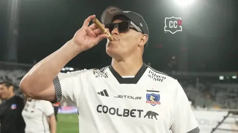 Jorge Almirón se hizo viral con su festejo en el título de Colo Colo.
