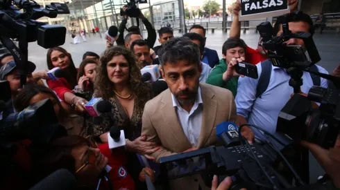 Jorge Valdivia en el Centro de Justicia.
