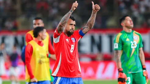 Arturo Vidal jugó los 90' en su vuelta a La Roja tras más de un año.
