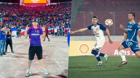 El fanático azul en Copa Chile.
