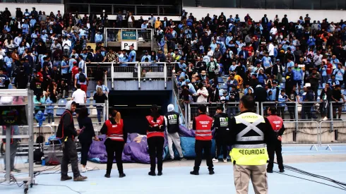 Incidentes en la tribuna de El Teniente.
