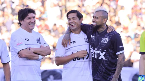 Vidal y Fernández en la despedida de Jaime Valdés.
