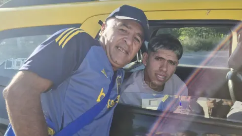 Palacios llegó en taxi a los entrenamientos de Boca Juniors
