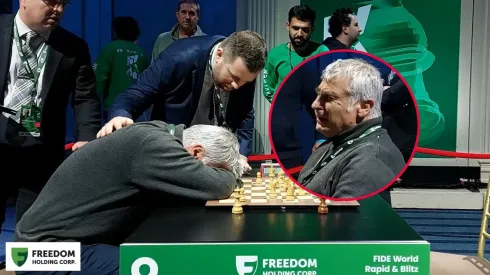 Vasyl Ivanchuk llora tras perder el Mundial Blitz 2024.
