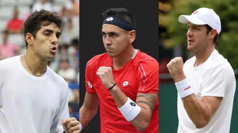 Cristian Garin, Alejandro Tabilo y Nicolás Jarry
