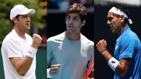 Nicolás Jarry, Cristian Garin y Alejandro Tabilo

