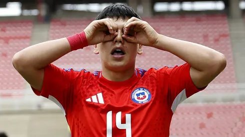 Ignacio Vásquez celebró su primer gol con la Roja en el Sudamericano.

