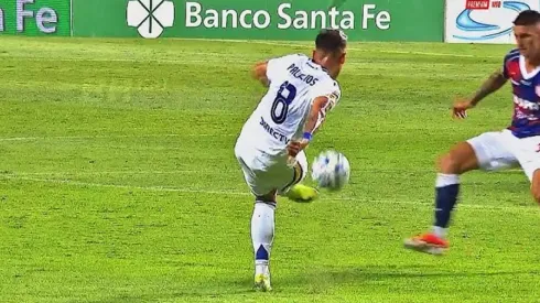 Palacios metió un magistral pase que pudo ser el 2-0 de Boca.
