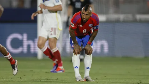 Vidal quedó fuera del partido ante Panamá
