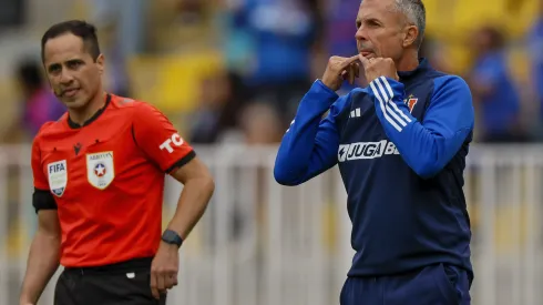 Gustavo Álvarez prefirió resguardarse para el duelo de Universidad de Chile ante Santiago Morning. 
