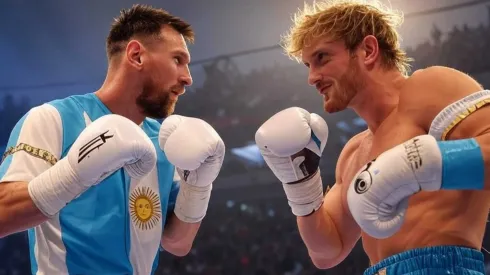 ¿Messi arriba de un ring? Ese es el deseo de Logan Paul.
