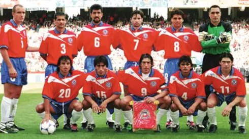 El recordado equipo de Chile en Francia 98.
