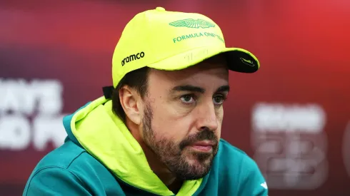 Fernando Alonso en rueda de prensa previo al Gran Premio de Qatar 2024.  
