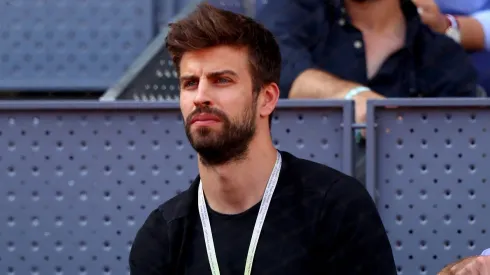 Gerard Piqué observa el Mutua Madrid Open 2017.
