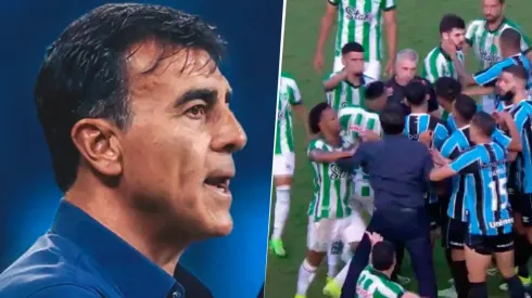 Quinteros fue captado golpeando a rival
