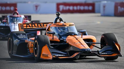 Mclaren durante los test del 28 de febrero de 2025
