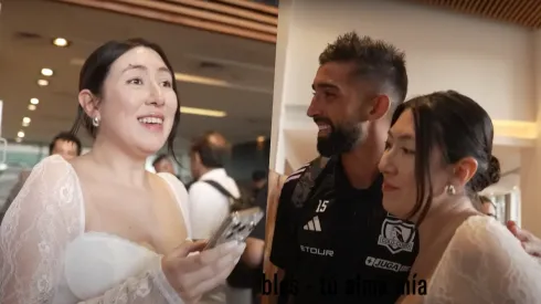 El Cacique llegó a Concepción justo en medio de una boda.
