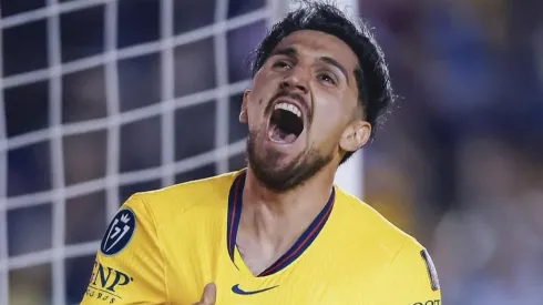 Diego Valdés celebra su gol ante Chivas en Concachampions
