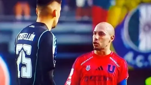 La tensa conversación de Carepato y Castellón.
