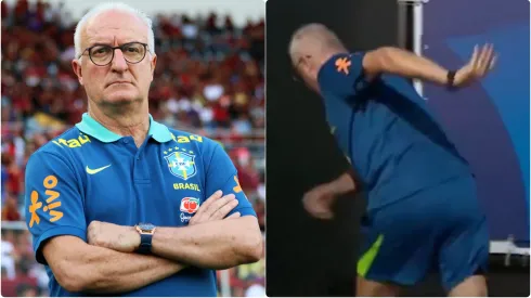Dorival Júnior, DT de Brasil, pasa vergüenza en conferencia de prensa.
