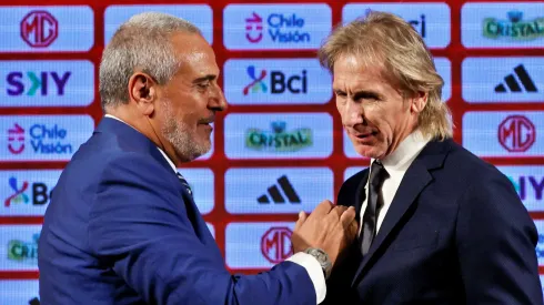 Milad se reunió con Gareca tras el 0-0 ante Ecuador.

