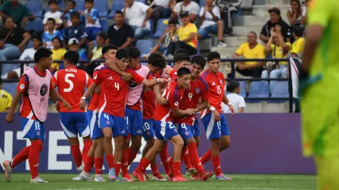 Martín Jiménez celebró su golazo por la Roja Sub 17
