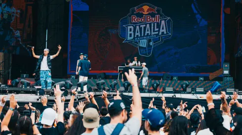 Los freestylers en el Perry's Stage

