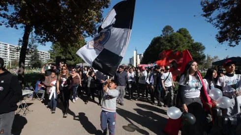 El funeral de los hinchas de Colo Colo.
