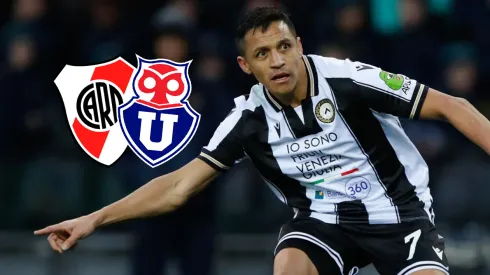 River la da un empujón a Alexis Sánchez para llegar a la U.
