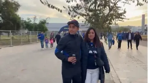 Assadi en modo hincha.
