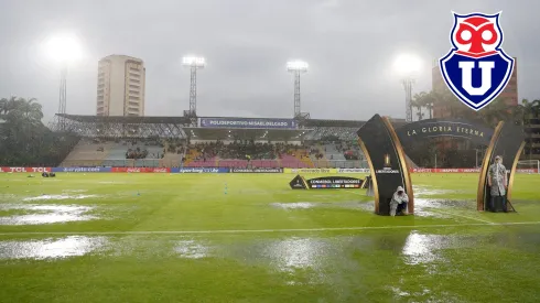 Así figuraba la cancha previo al duelo.
