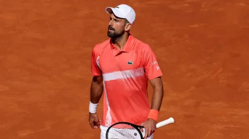 Novak Djokovic tras caer en el Madrid Open.
