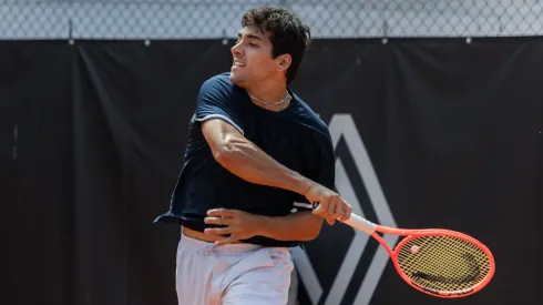 Cristian Garin en el Challenger de Oeiras.
