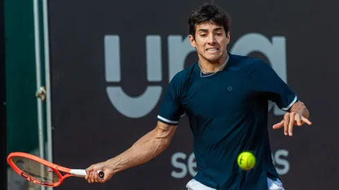 Cristian Garin en el Challenger de Oeiras.
